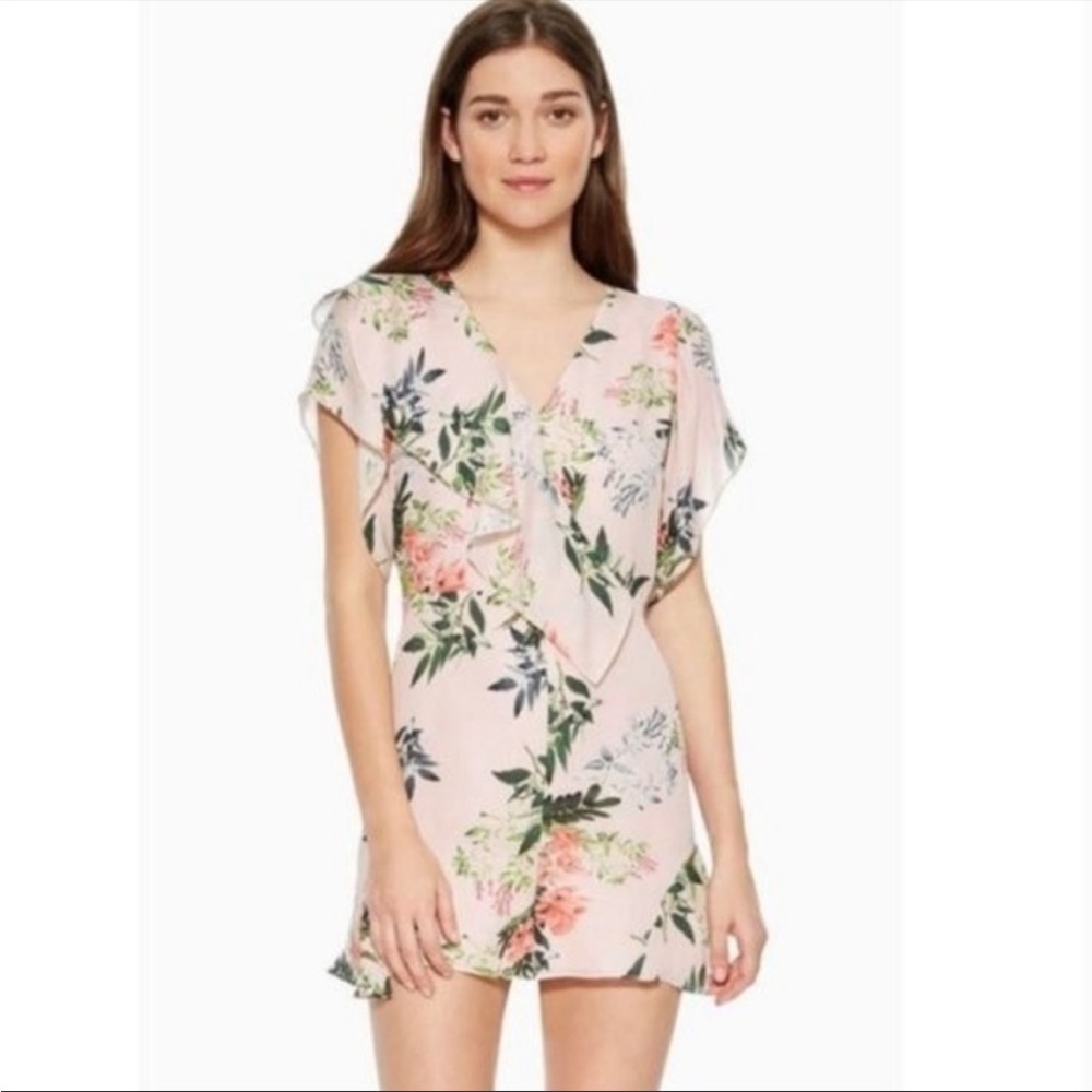 Parker Bradley Pink Floral Romper Size 4